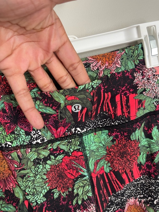 LULULEMON | Wunder Under Zen Garden Floral Multicolored Mesh-Panel Leggings Sz 8 - Picture 7 of 8